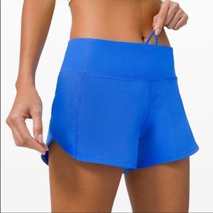 Lululemon Speed Up Short size 6 Wild Bluebell NWT!